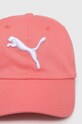 Puma czapka z daszkiem bawełniana 024587 różowy SS24