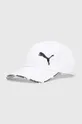biały Puma czapka z daszkiem bawełniana Unisex