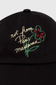 Drôle de Monsieur cotton baseball cap La Casquette Slogan Esquisse D.CP141.CO138.BL black SS24