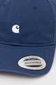 Carhartt WIP cotton baseball cap Madison Logo Cap I023750.22TXX navy SS24