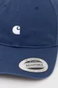 Бавовняна бейсболка Carhartt WIP Madison Logo Cap темно-синій