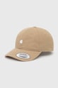 Carhartt WIP cotton baseball cap Madison Logo Cap cotton beige I023750.22WXX