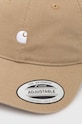 Carhartt WIP cotton baseball cap Madison Logo Cap I023750.22WXX beige SS24
