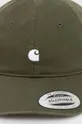 Carhartt WIP czapka z daszkiem bawełniana Madison Logo Cap zielony