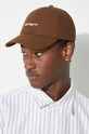 Carhartt WIP cotton baseball cap Canvas Script Cap I028876.22UXX brown