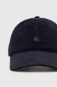Вельветова кепка Carhartt WIP Harlem Cap темно-синій