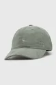 zielony Carhartt WIP czapka z daszkiem bawełniana Harlem Cap Unisex