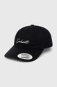 Carhartt WIP șapcă de baseball din bumbac Delray Cap bumbac negru I031638.K02XX