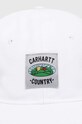 Bavlněná baseballová čepice Carhartt WIP Field Cap I033216.02XX bílá SS24
