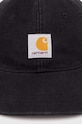 Carhartt WIP czapka z daszkiem bawełniana Icon Cap I033359.89XX czarny SS24