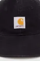 Хлопковая кепка Carhartt WIP Icon Cap чёрный