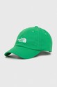 The North Face czapka z daszkiem Norm Hat aplikacja zielony NF0A7WHOPO81