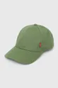 πράσινο Βαμβακερό καπέλο του μπέιζμπολ Levi's Unisex