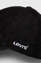 Бавовняна бейсболка Levi's D7589.0005 чорний SS24