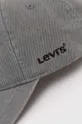 Βαμβακερό καπέλο του μπέιζμπολ Levi's γκρί