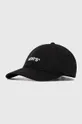 czarny Levi's czapka z daszkiem bawełniana Unisex