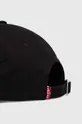 Βαμβακερό καπέλο του μπέιζμπολ Levi's μαύρο