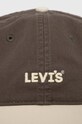 Levi's czapka z daszkiem bawełniana D7946.0002 zielony SS24