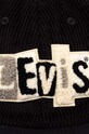 Бавовняна бейсболка Levi's D7961.0001 чорний SS24