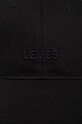 Levi's czapka z daszkiem D7966.0001 czarny SS24