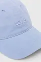 Хлопковая кепка Levi's голубой