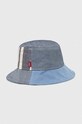 Traper šešir Levi's pamuk plava D7515.0003