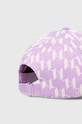 Akcesoria Karl Lagerfeld czapka z daszkiem 241W3409 fioletowy