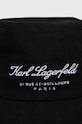Karl Lagerfeld kapelusz bawełniany 241W3410 czarny SS24