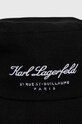 Karl Lagerfeld kapelusz bawełniany 241W3410 czarny SS24