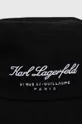 Karl Lagerfeld kapelusz bawełniany czarny