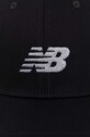 New Balance czapka z daszkiem bawełniana LAH41013BK LAH41013BK czarny SS24