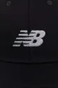 New Balance czapka z daszkiem bawełniana LAH41013BK czarny
