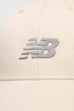 New Balance czapka z daszkiem bawełniana LAH41013LIN LAH41013LIN beżowy SS24