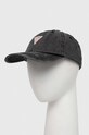 Guess Originals czapka z daszkiem bawełniana aplikacja szary M4GZ06WT8V0