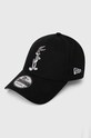 New Era czapka z daszkiem bawełniana bawełna czarny 60435088