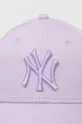 Bavlněná baseballová čepice New Era NEW YORK YANKEES fialová