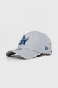 Bavlněná baseballová čepice New Era LOS ANGELES DODGERS bavlna šedá 60435114