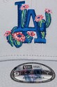 Bavlněná baseballová čepice New Era LOS ANGELES DODGERS 60435114 šedá SS24