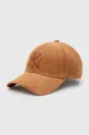 brązowy New Era czapka z daszkiem sztruksowa Unisex