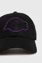 Βαμβακερό καπέλο του μπέιζμπολ New Era μαύρο