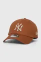 καφέ Βαμβακερό καπέλο του μπέιζμπολ New Era Unisex