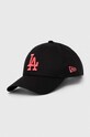 New Era czapka z daszkiem bawełniana aplikacja czarny 60435202