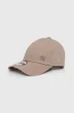 szary New Era czapka z daszkiem bawełniana Unisex