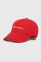 czerwony Champion czapka z daszkiem bawełniana Unisex