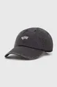 μαύρο Τζιν καπέλο μπέιζμπολ Vans Premium Standards Logo Curved Bill LX Unisex