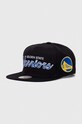 Mitchell&Ness czapka z daszkiem z domieszką wełny NBA GOLDEN STATE WARRIORS z domieszką wełny czarny HHSS3280.GSWYYPPPBLCK