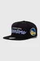 nero Mitchell&Ness cappello con visiera con aggiunta di cotone NBA GOLDEN STATE WARRIORS Unisex