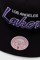 Mitchell&Ness czapka z daszkiem z domieszką wełny NBA LOS ANGELES LAKERS HHSS3280.LALYYPPPBLCK czarny SS24