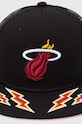 Šiltovka Mitchell&Ness NBA MIAMI HEAT HHSS7016.MHEYYPPPBLCK čierna SS24