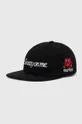 czarny Market czapka z daszkiem bawełniana Fragile 6 Panel Hat Unisex